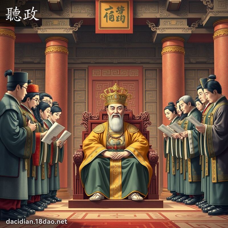 聽政 - 國語大辭典配圖