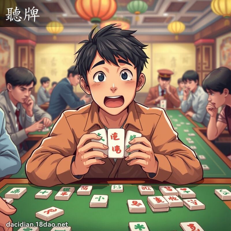 聽牌 - 國語大辭典配圖