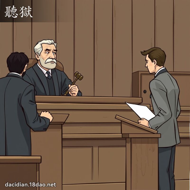 聽獄 - 國語大辭典配圖
