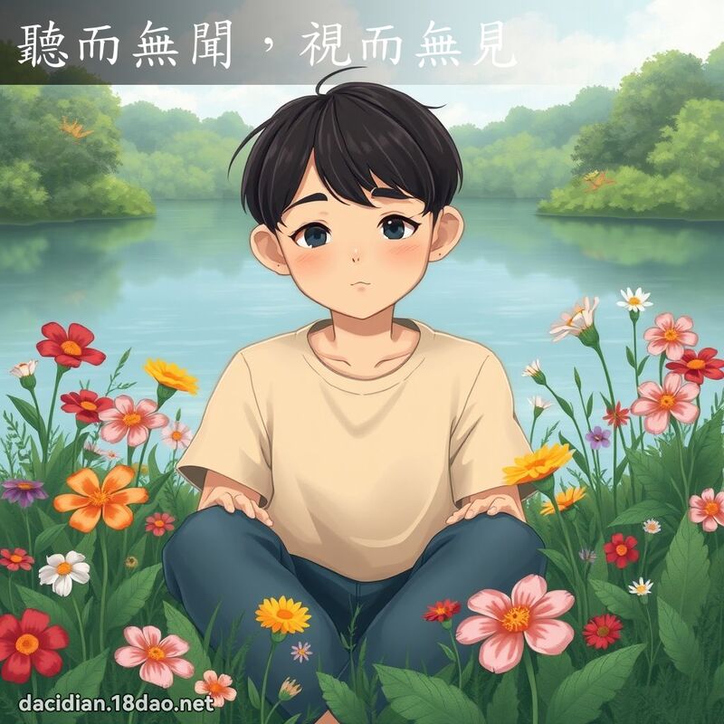 听而无闻，视而无见 - 国语大辞典配图