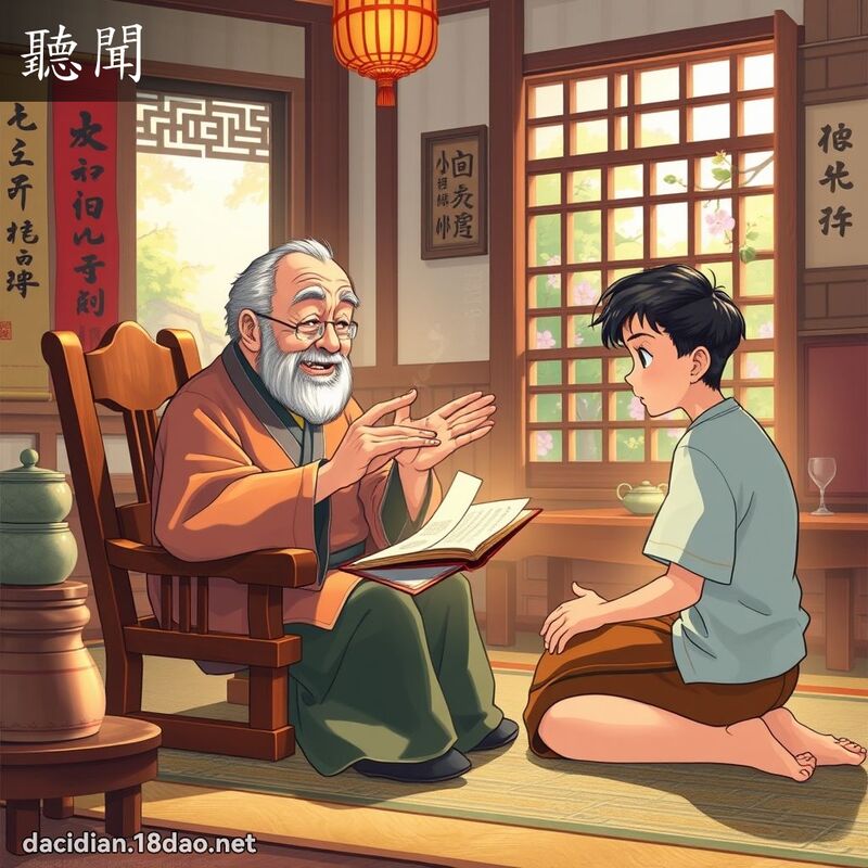 聽聞 - 國語大辭典配圖