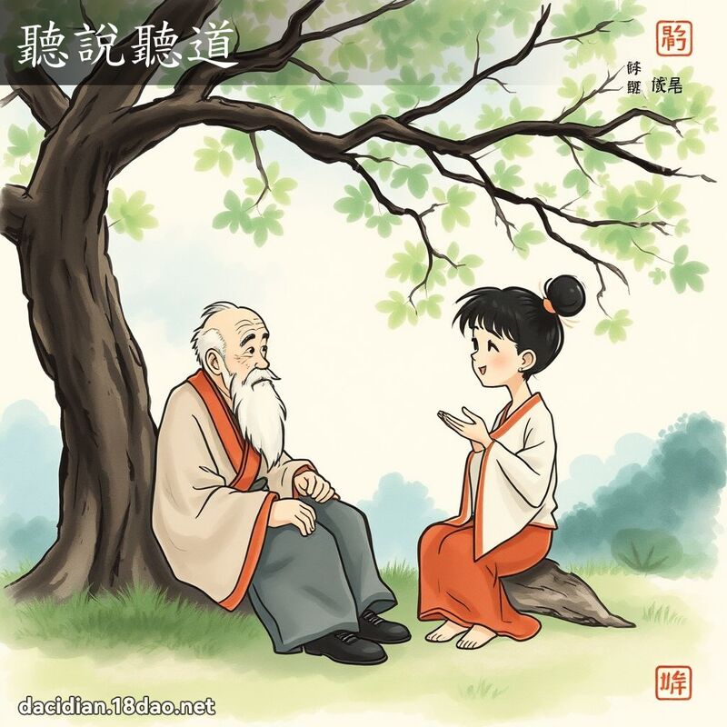 聽說聽道 - 國語大辭典配圖