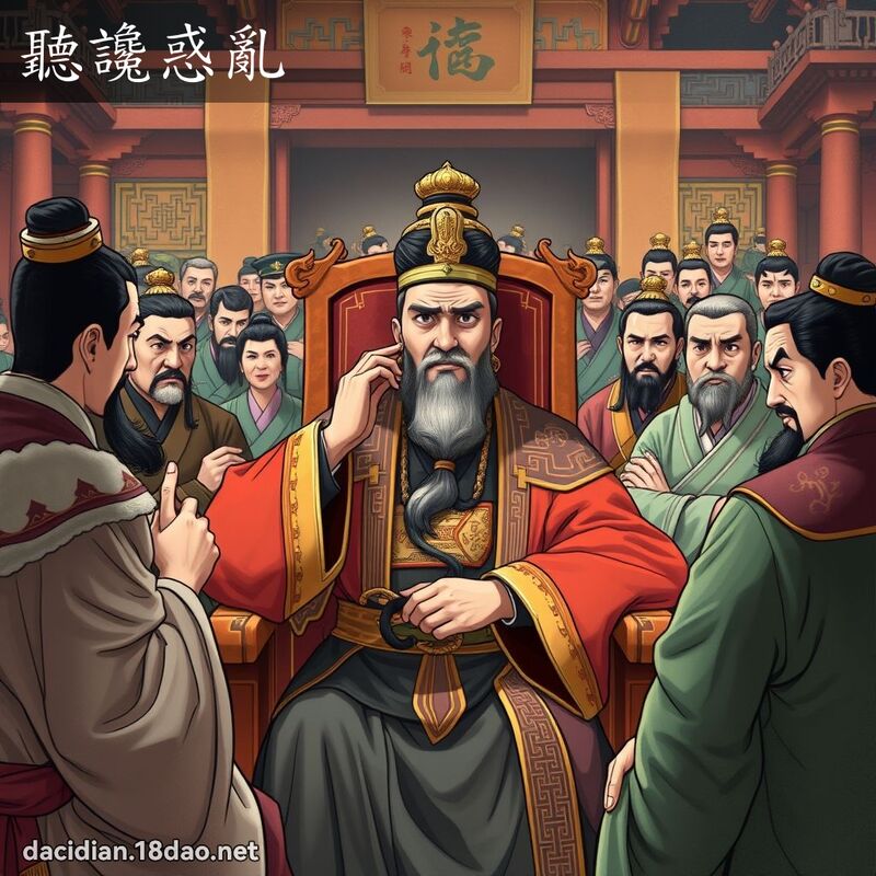 聽讒惑亂 - 國語大辭典配圖
