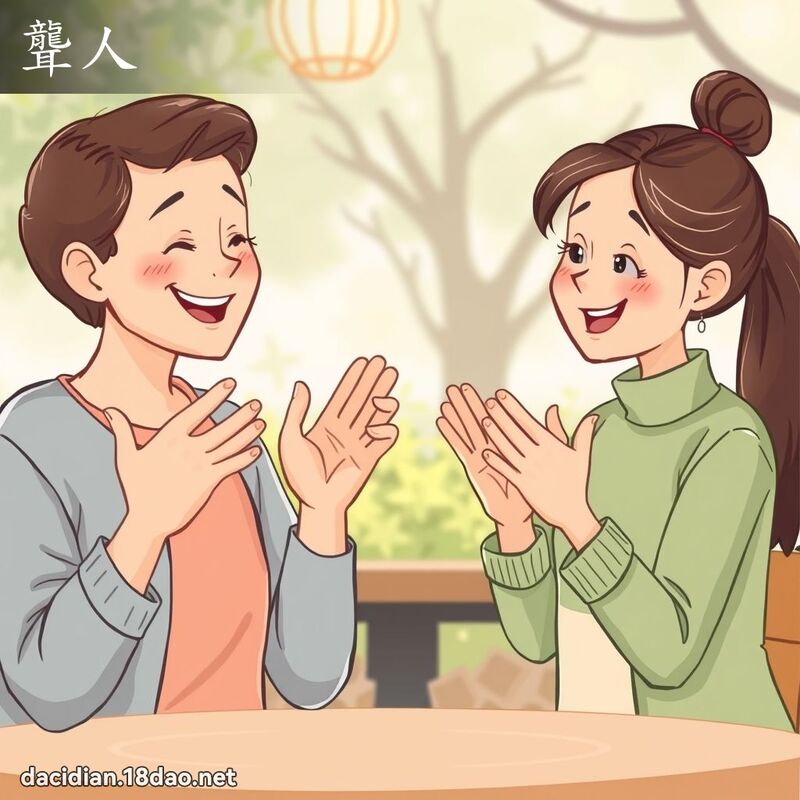 聋人 - 国语大辞典配图