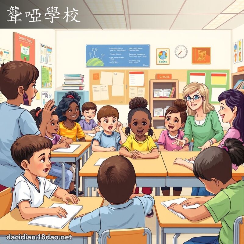 聋哑学校 - 国语大辞典配图