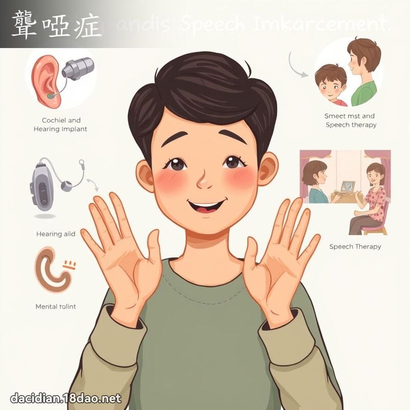 聾啞症 - 國語大辭典配圖