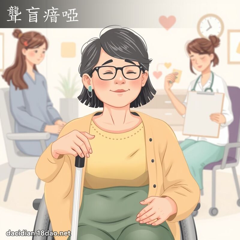聋盲瘖哑 - 国语大辞典配图