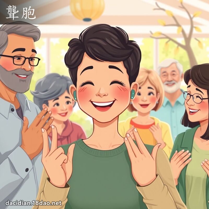 聾胞 - 國語大辭典配圖