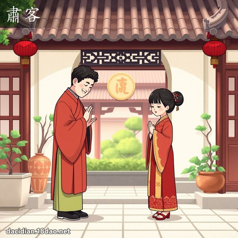 肃客 - 国语大辞典配图
