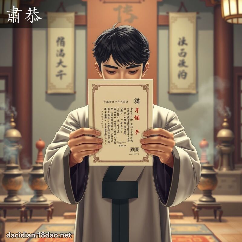 肃恭 - 国语大辞典配图