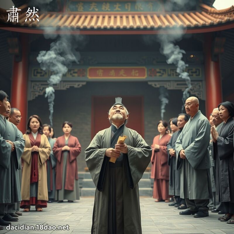 肅然 - 國語大辭典配圖
