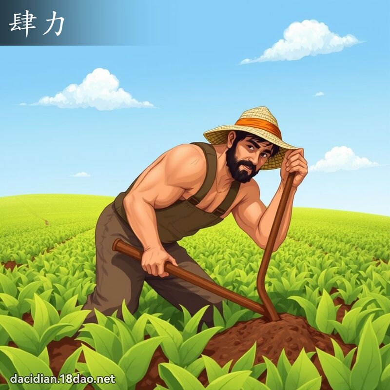 肆力 - 国语大辞典配图
