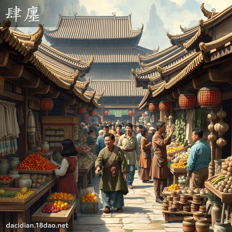 肆廛 - 国语大辞典配图