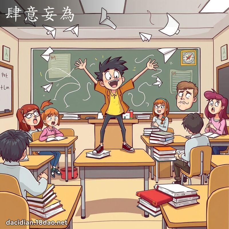 肆意妄为 - 国语大辞典配图