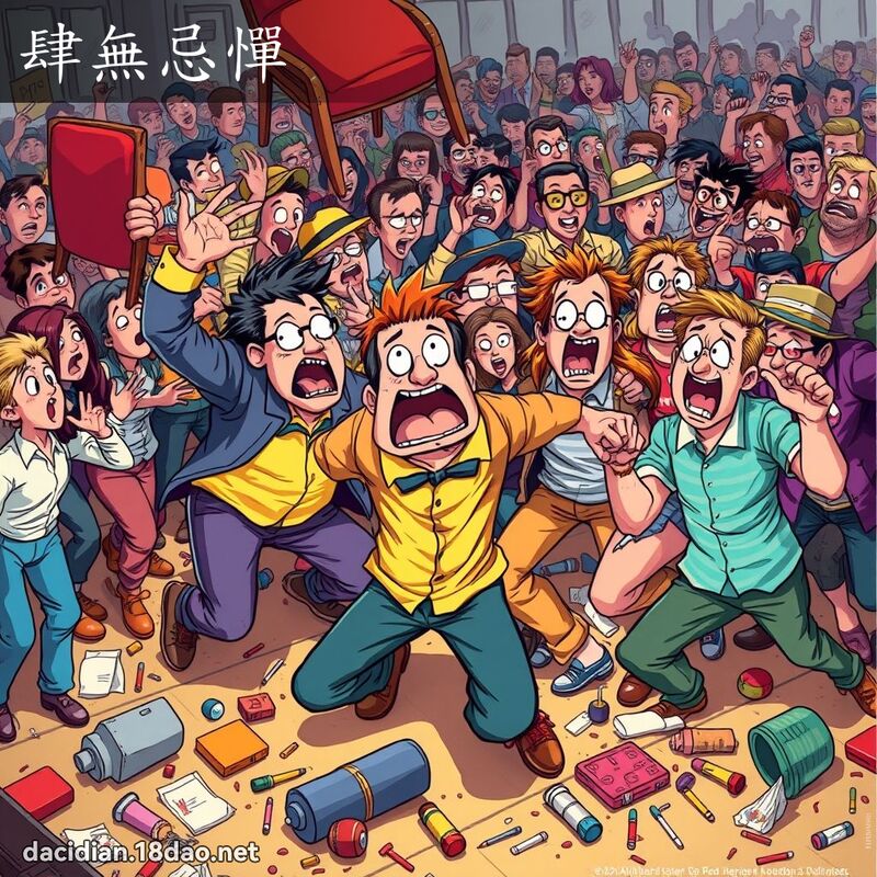 肆無忌憚 - 國語大辭典配圖