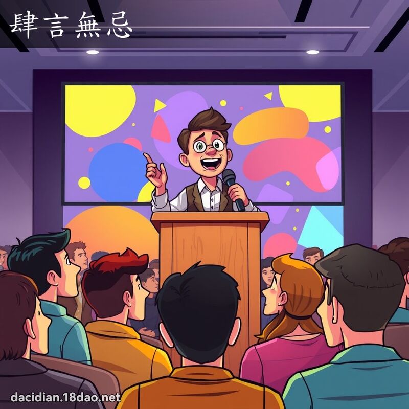 肆言无忌 - 国语大辞典配图