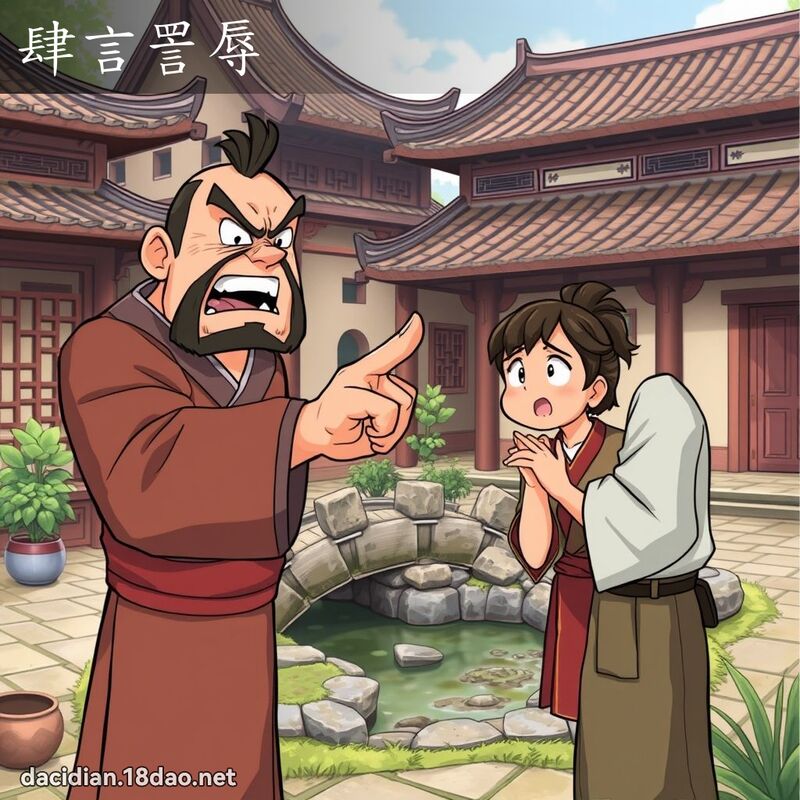 肆言詈辱 - 國語大辭典配圖