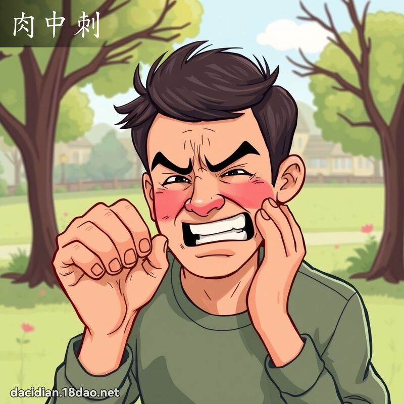 肉中刺 - 國語大辭典配圖