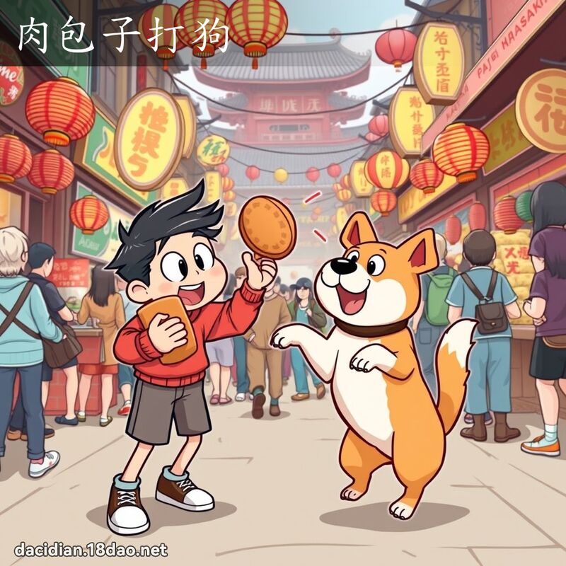 肉包子打狗 - 國語大辭典配圖