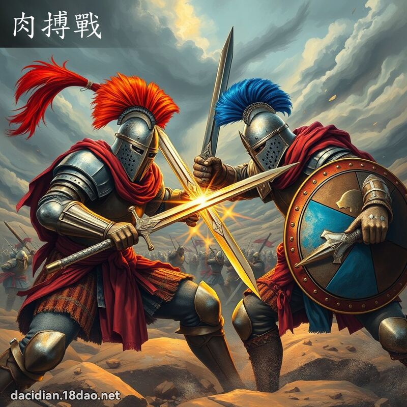 肉搏戰 - 國語大辭典配圖
