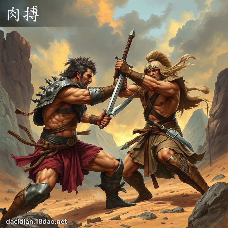 肉搏 - 國語大辭典配圖