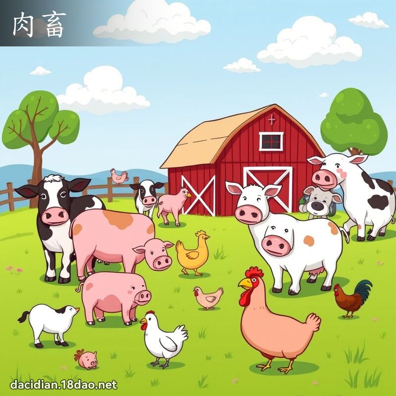 肉畜 - 国语大辞典配图