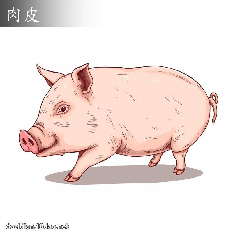 肉皮 - 國語大辭典配圖
