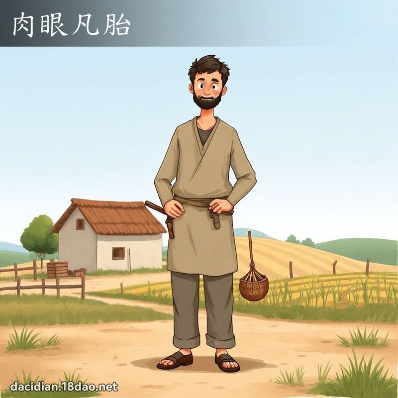 肉眼凡胎 - 國語大辭典配圖