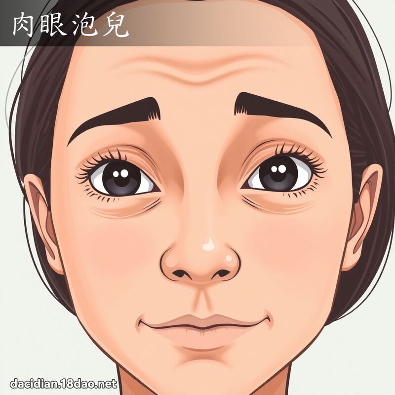肉眼泡兒 - 國語大辭典配圖
