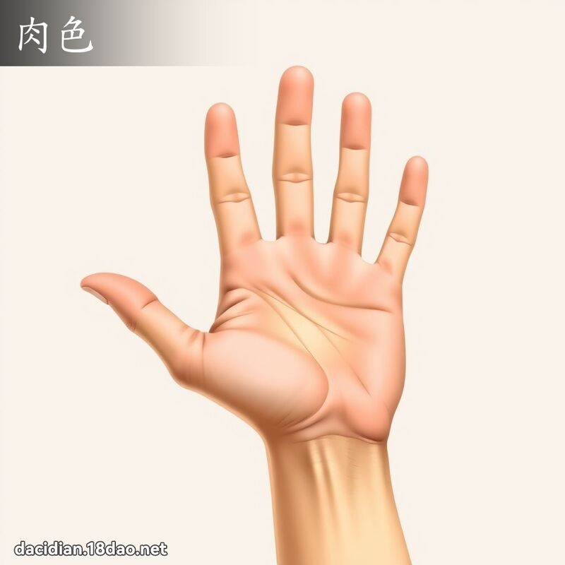 肉色 - 国语大辞典配图