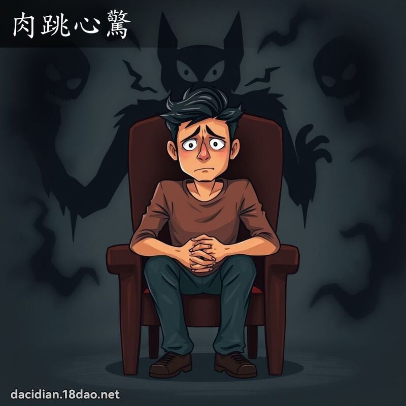 肉跳心惊 - 国语大辞典配图