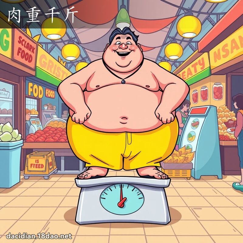 肉重千斤 - 國語大辭典配圖