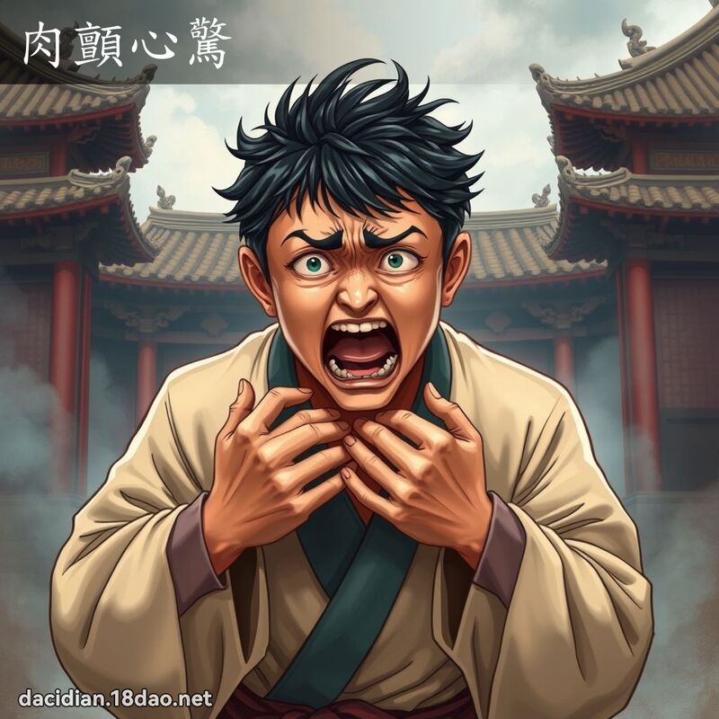 肉顫心驚 - 國語大辭典配圖