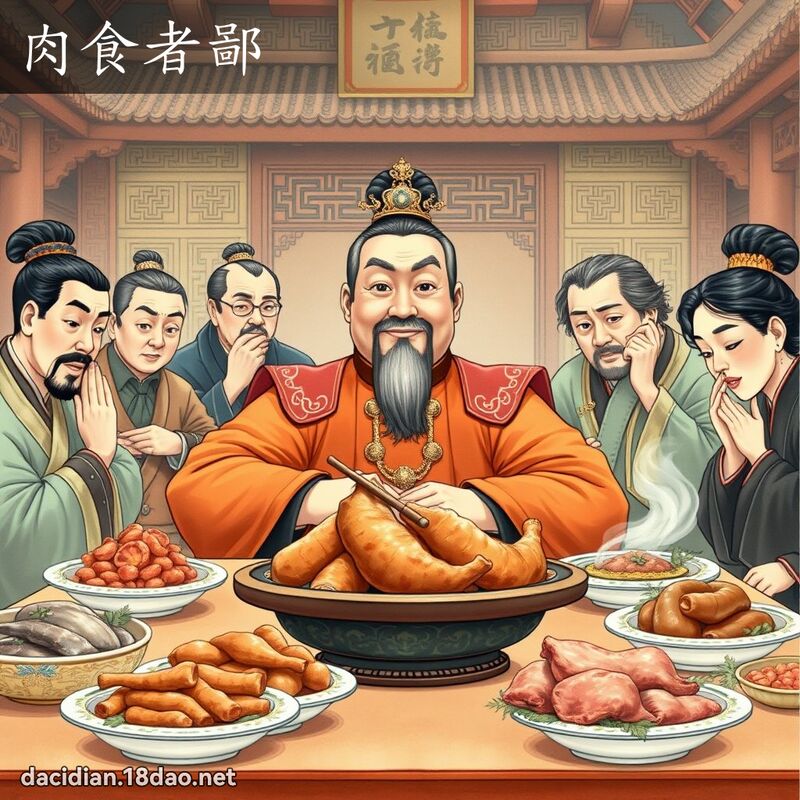 肉食者鄙 - 國語大辭典配圖