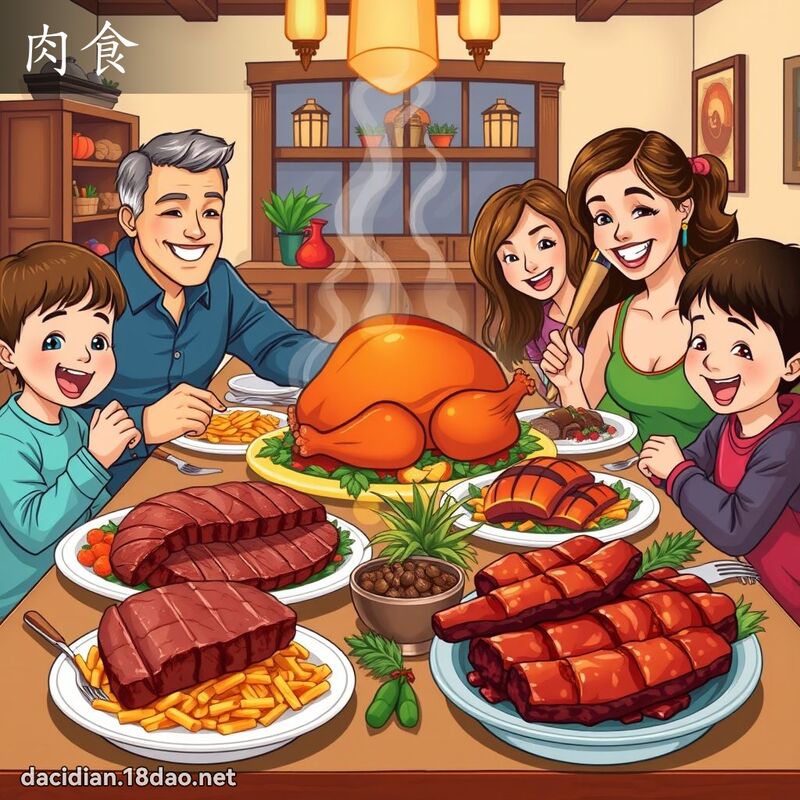 肉食 - 國語大辭典配圖