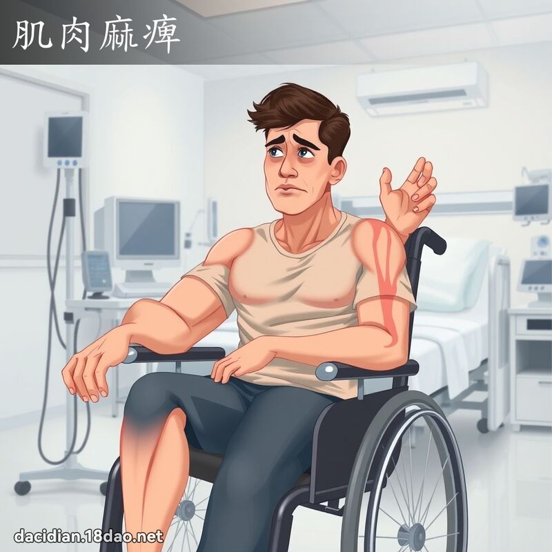 肌肉麻痺 - 国语大辞典配图