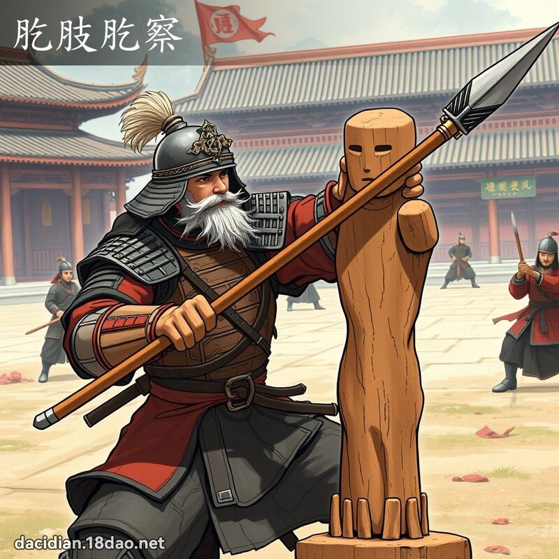 肐肢肐察 - 国语大辞典配图