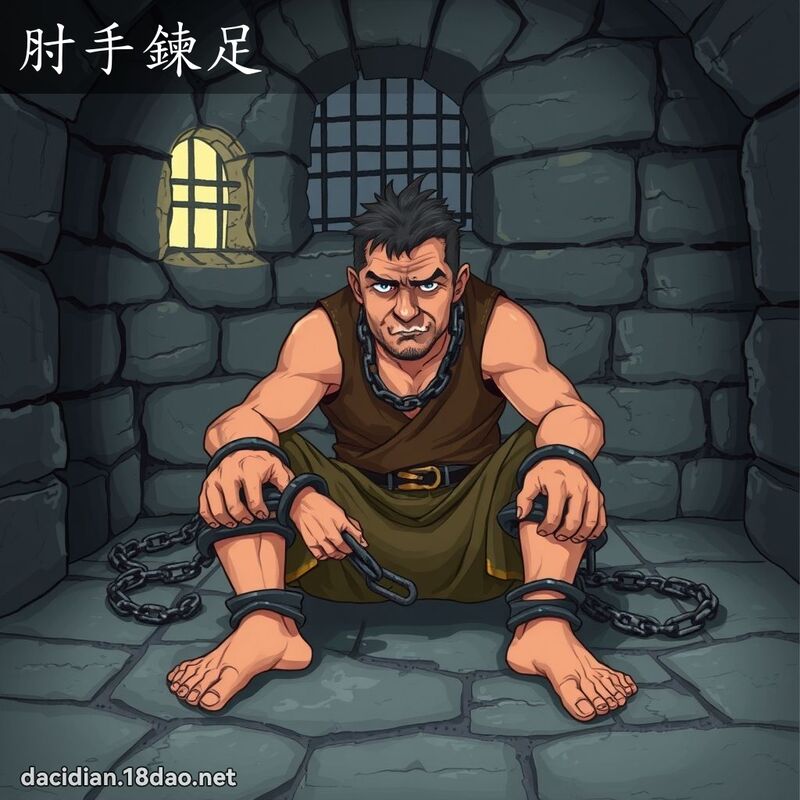肘手鍊足 - 國語大辭典配圖