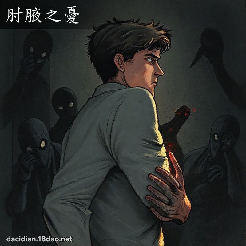 肘腋之憂 - 國語大辭典配圖