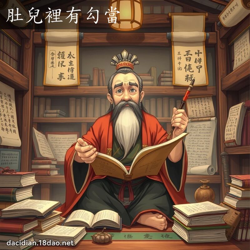 肚兒裡有勾當 - 國語大辭典配圖
