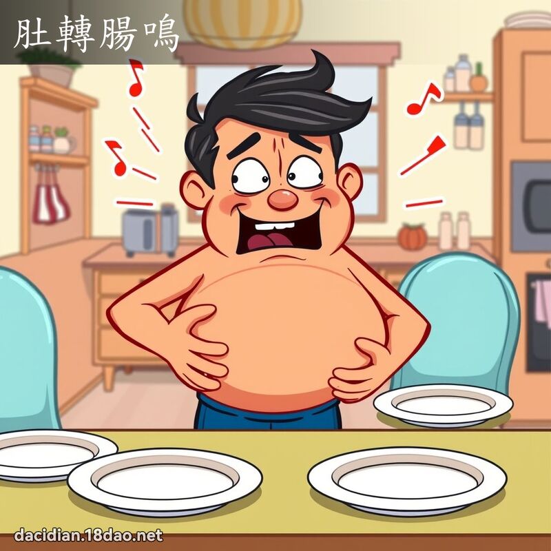肚轉腸鳴 - 國語大辭典配圖