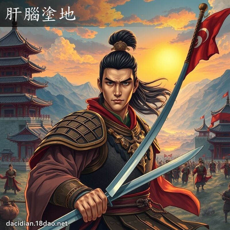 肝腦塗地 - 國語大辭典配圖