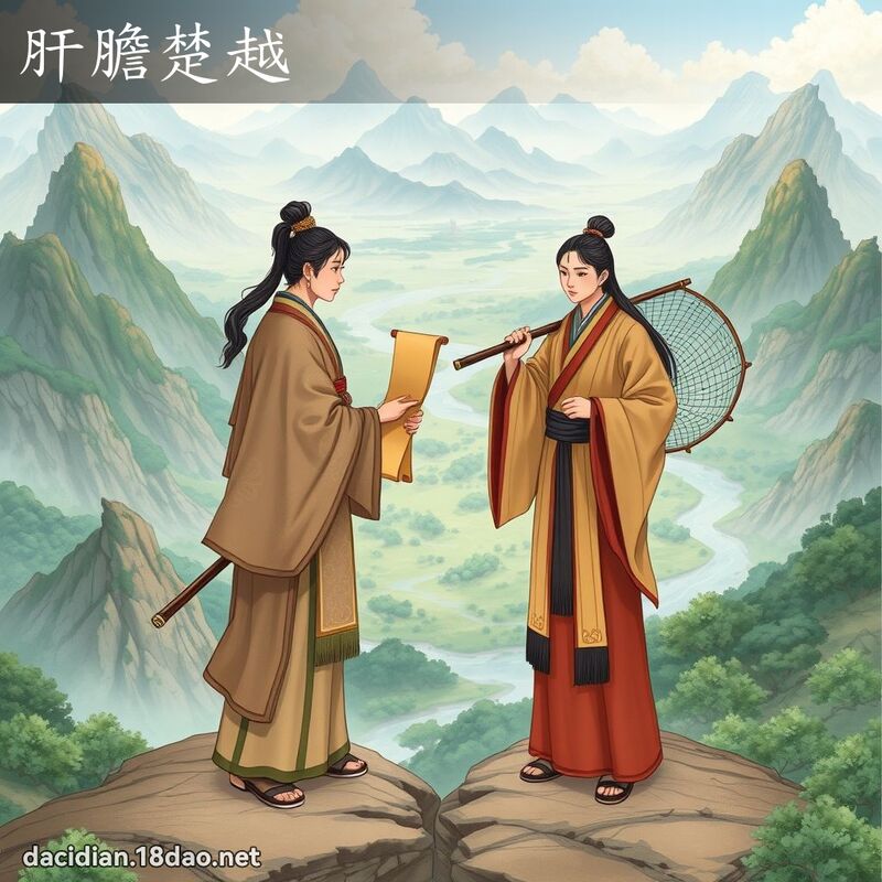 肝膽楚越 - 國語大辭典配圖