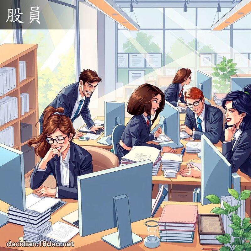 股員 - 國語大辭典配圖