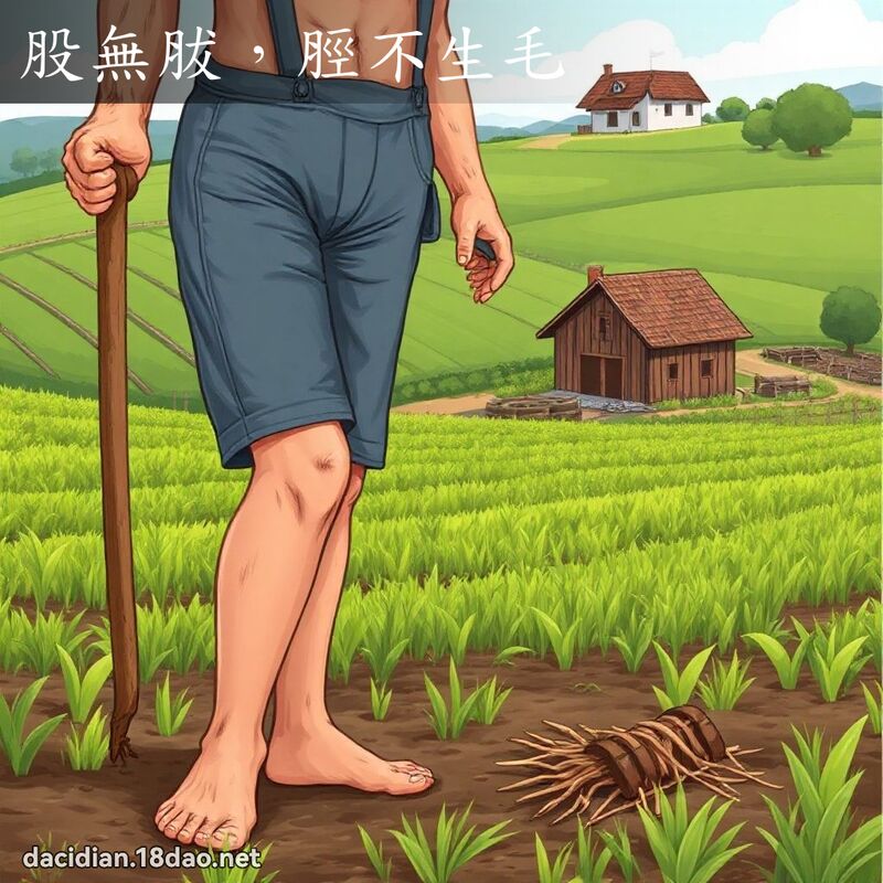 股無胈，脛不生毛 - 國語大辭典配圖