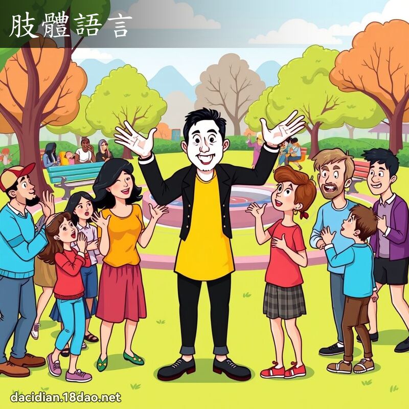 肢体语言 - 国语大辞典配图