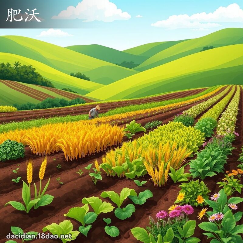 肥沃 - 國語大辭典配圖