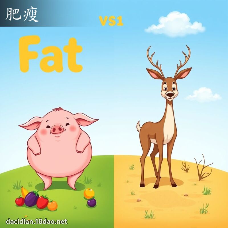 肥瘦 - 国语大辞典配图