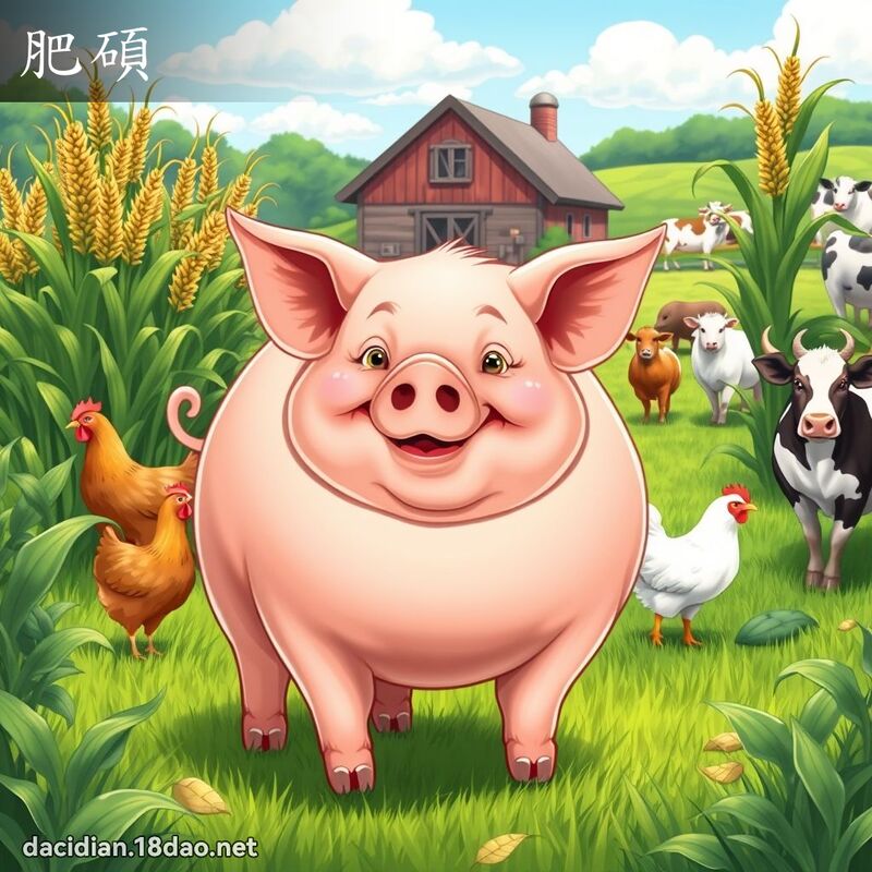 肥碩 - 國語大辭典配圖