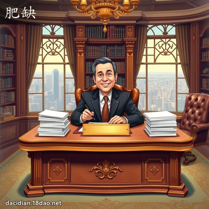 肥缺 - 國語大辭典配圖